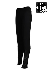 U230 tailor made sporty trouser PVC leather ladies' sporty trouser supplier company
